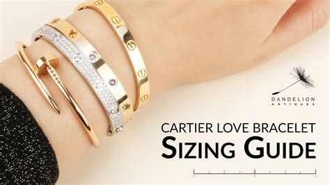 cartier leve bracelet|cartier love bracelet size chart.